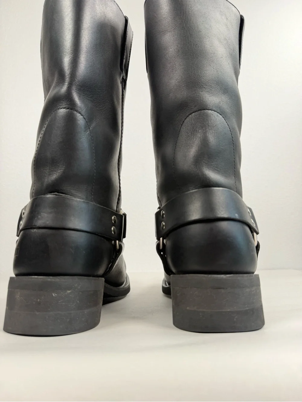 Men’s Guide Gear Harness Boots Size 10 D Motorcycle Square Toe Black Boots